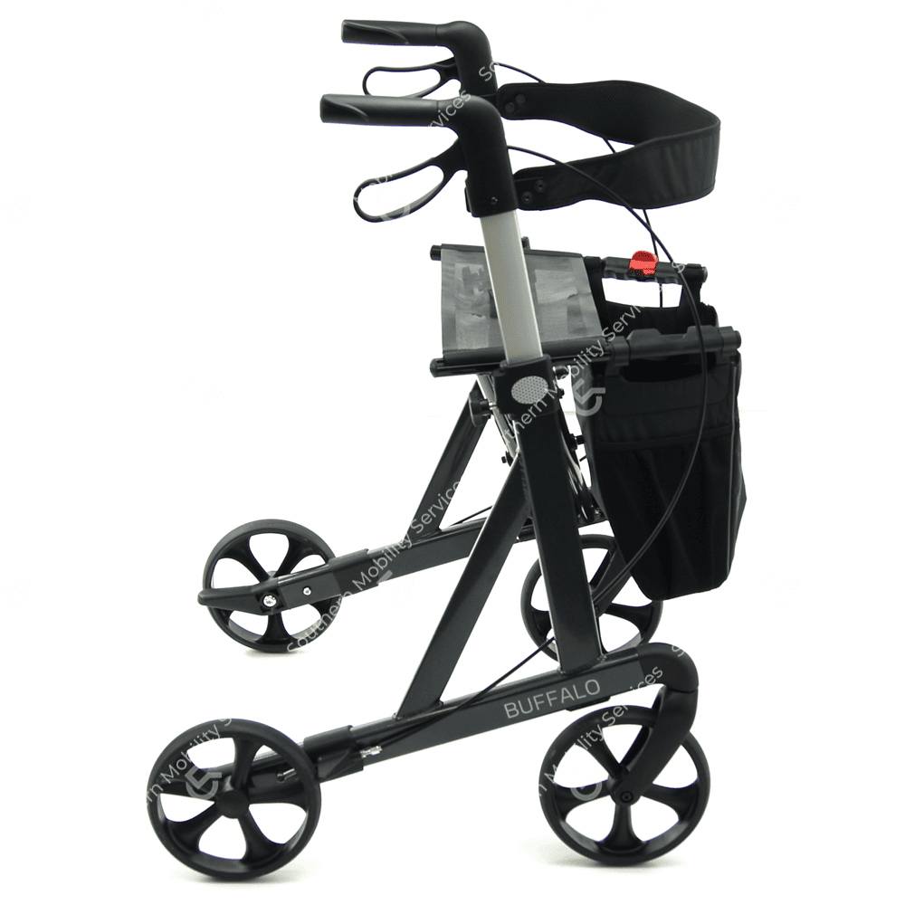 buffalo 4 wheel rollator walker heavy duty winchester