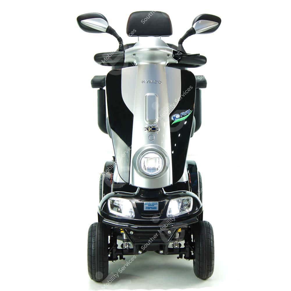 kymco midi 8mph silver black front view fleet