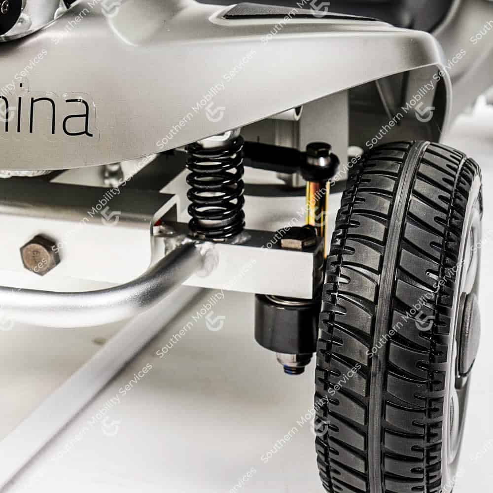 motion alumina portable mobility scooter front suspenssion