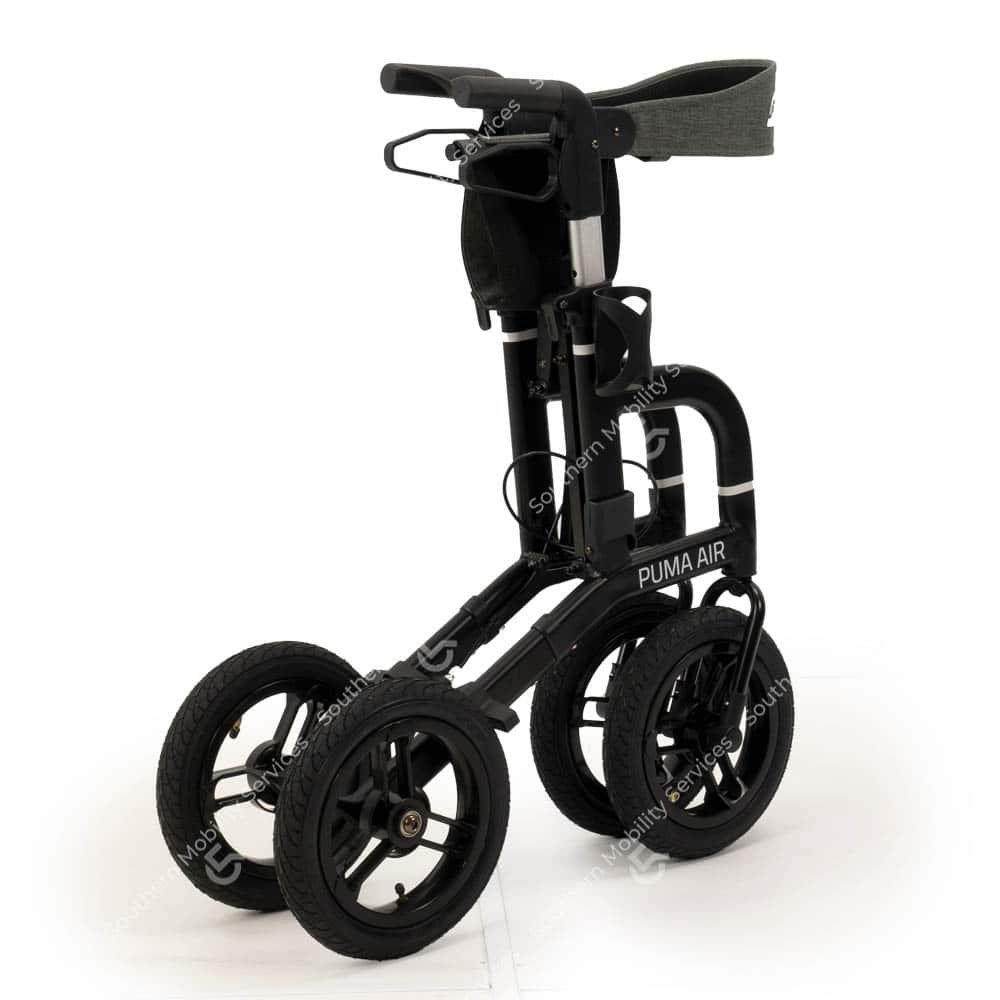 puma air rollator folded side view