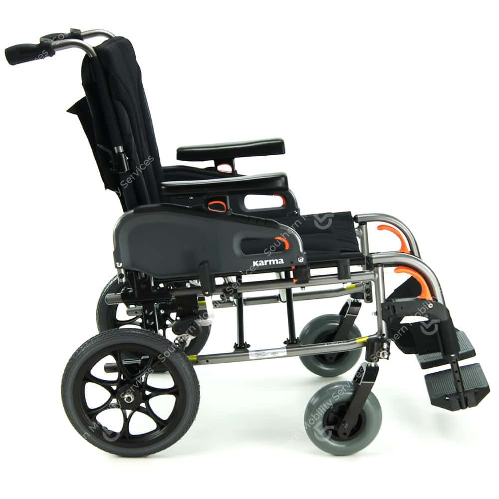 karma flexx tall wheelchair side view camberley