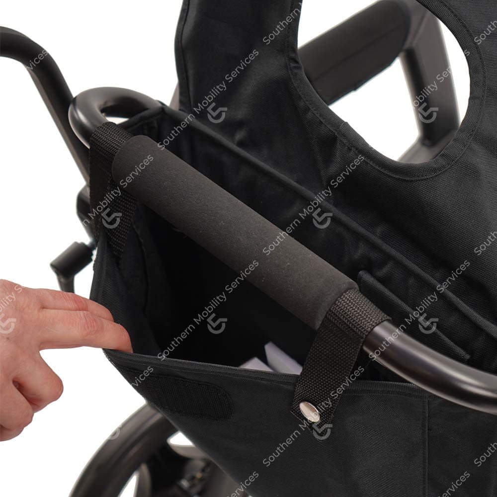 rollz motion 2 rollator wheelchair shopping bag