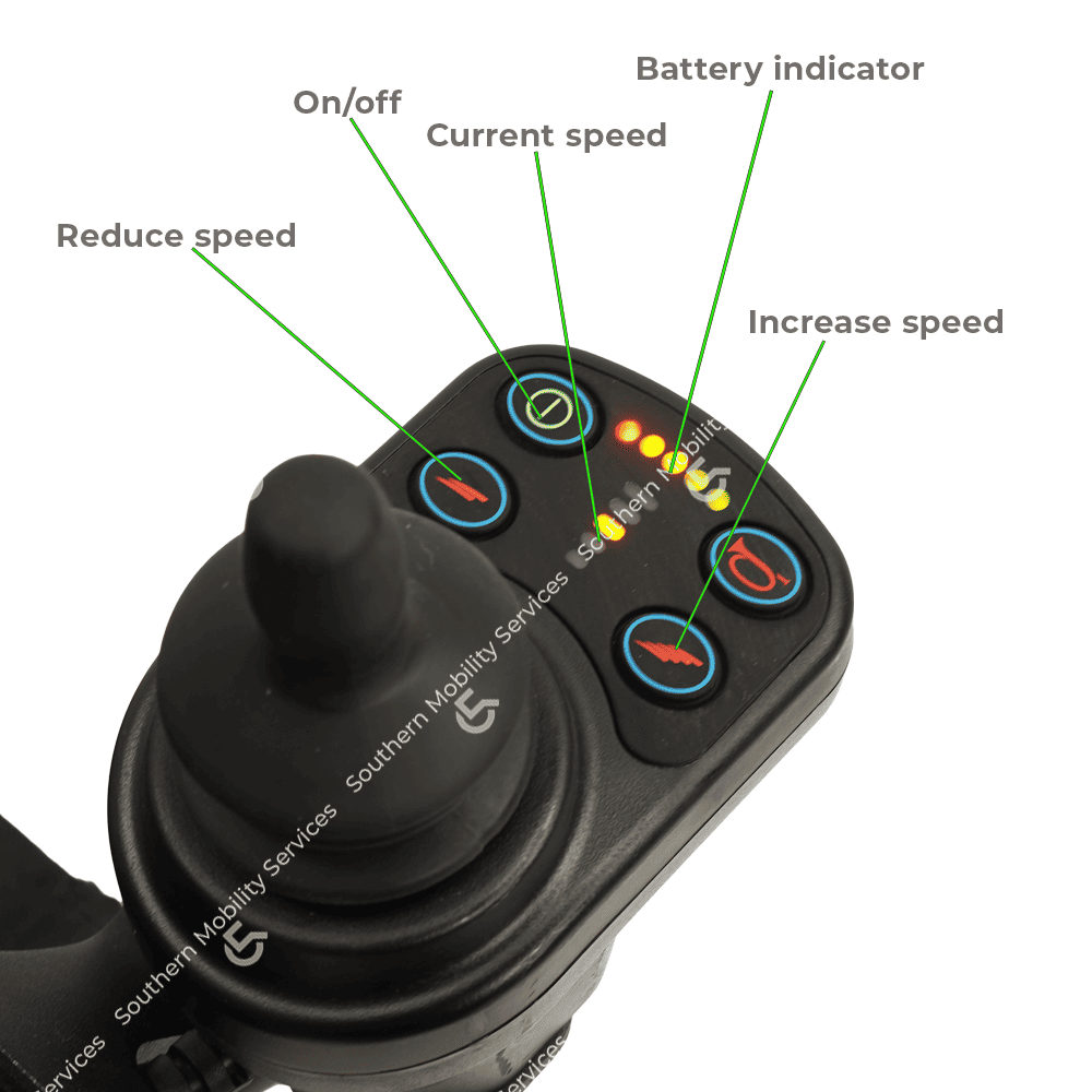 feather power portable powerchair hand control