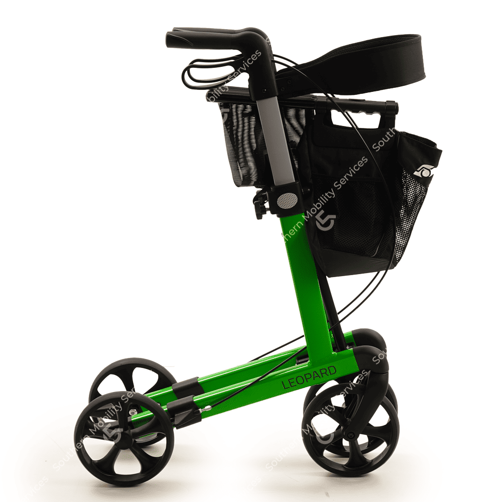 lightweight 4 wheel rollator folded