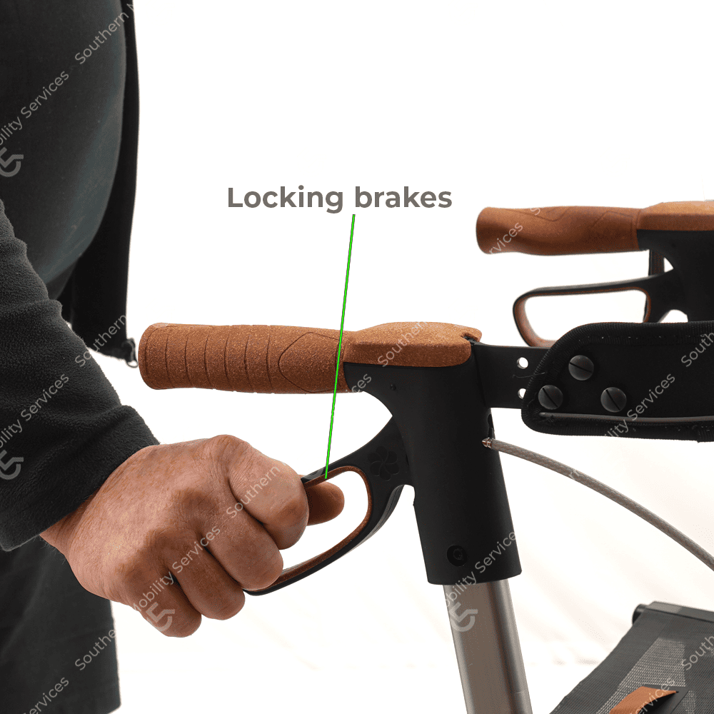 saljo alumium rollator locking brakes