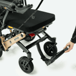 alba erivo folding powerchair footboard