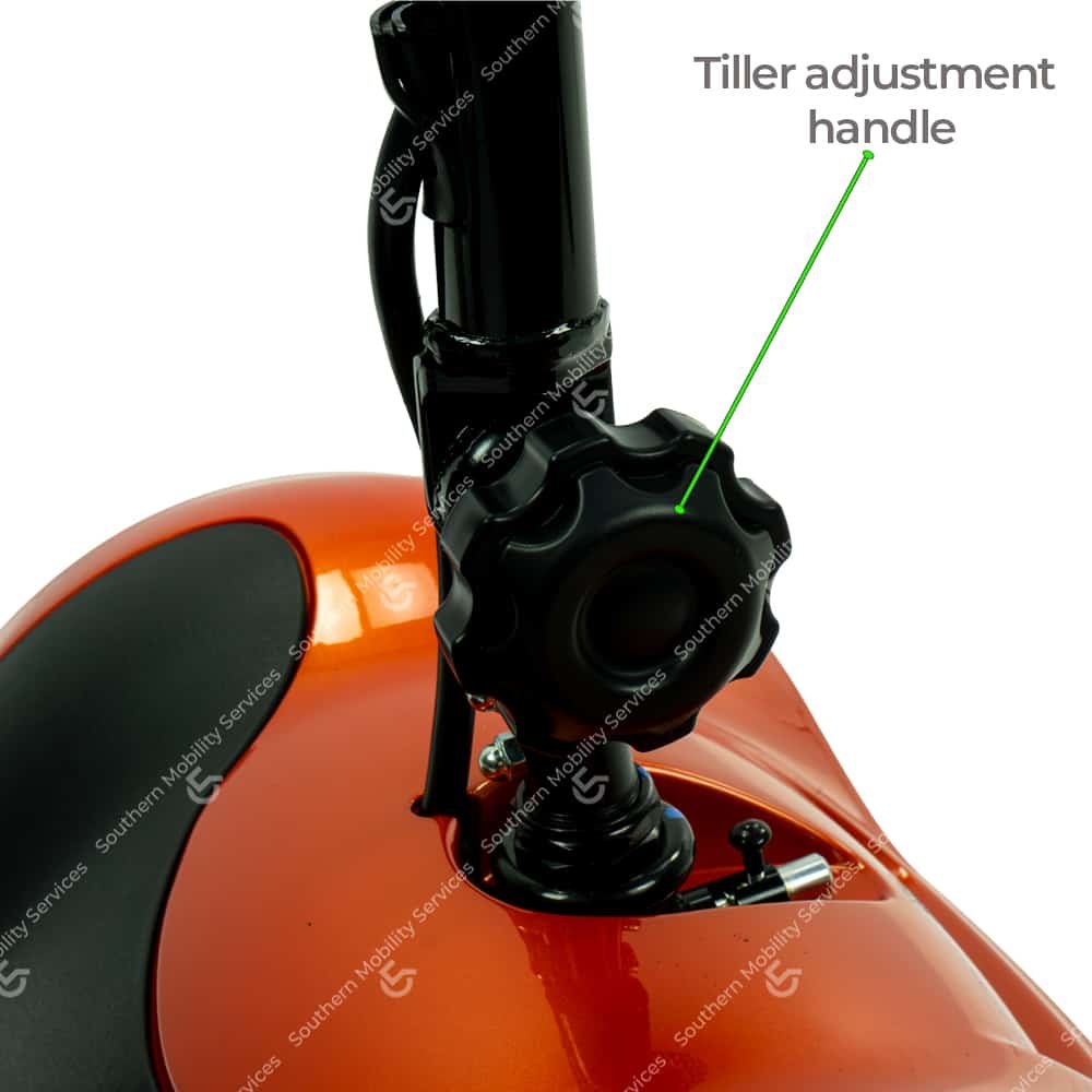 kymco mini ls portable mobility scooter tiller adjustment