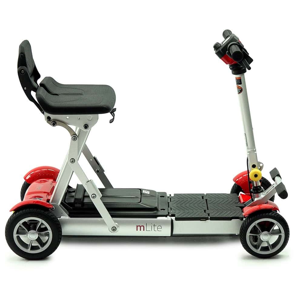 mlite portable mobility scooter side view