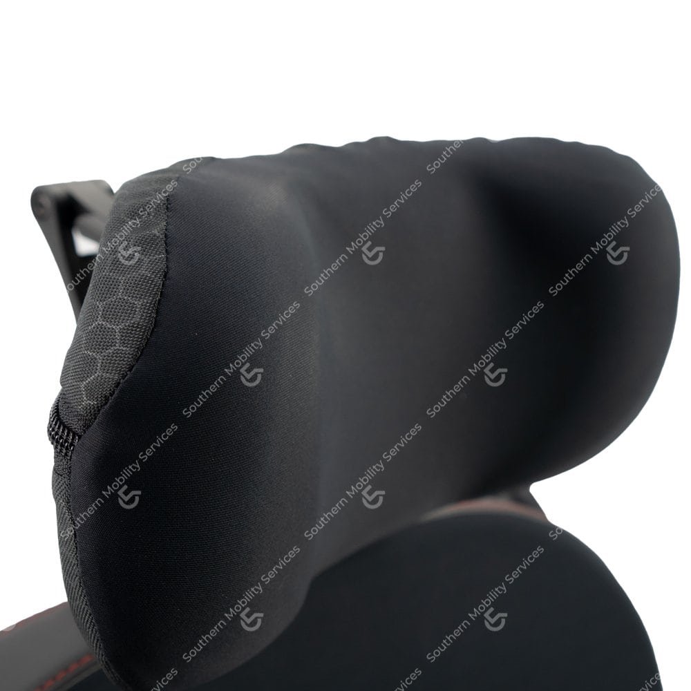 quantum aspen attendant powerchair headrest