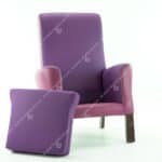 waterproof mobility hight back chair in two tone purple