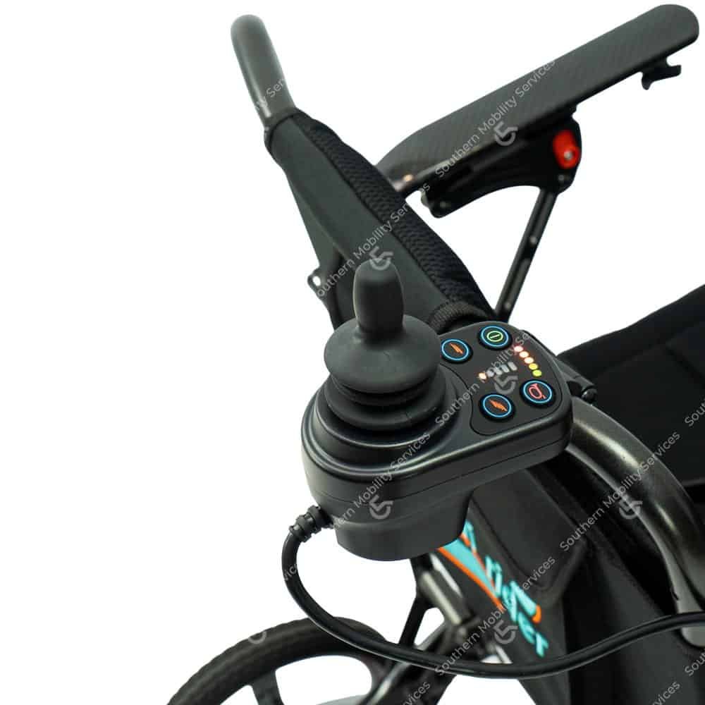 komfi rider olympus portable powerchair dual control