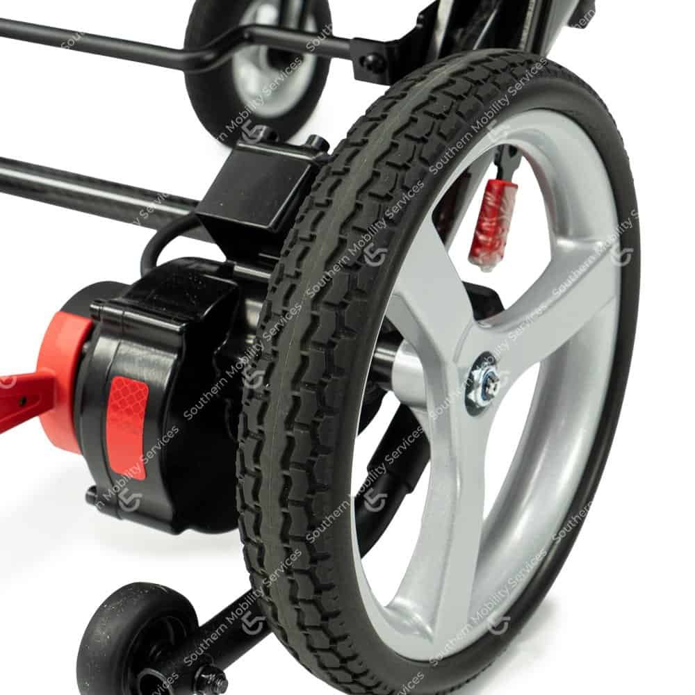 komfi rider olympus portable powerchair wheel