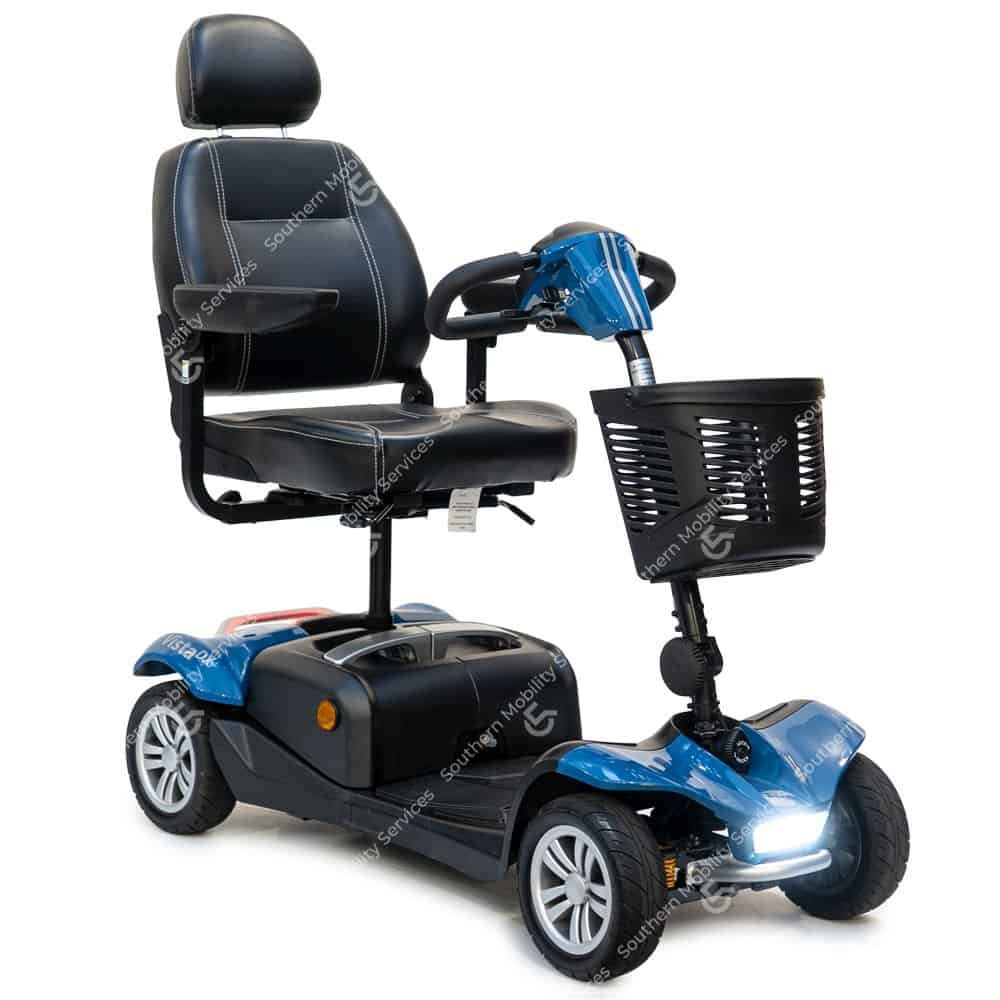 used blue rascal vista portable mobility scooter
