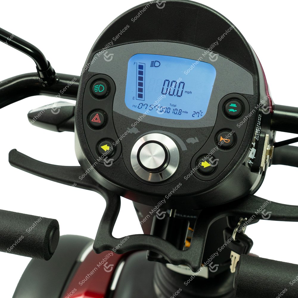 used excel galaxy compact 8mph mobility scooter tiller