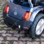 Tga Breeze 8mph Mobility Scooter With Canopy 6 tga breeze blue 8mph mobility scooter rear view