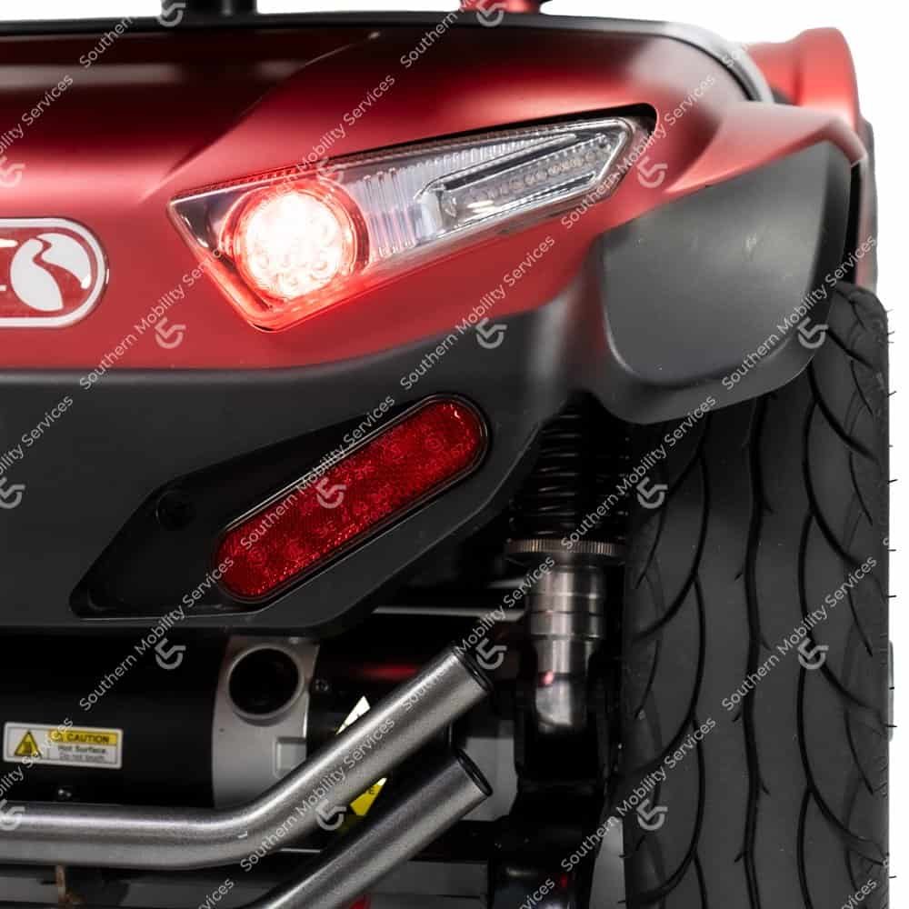 used rascal vector 8mph mobility scooter back view