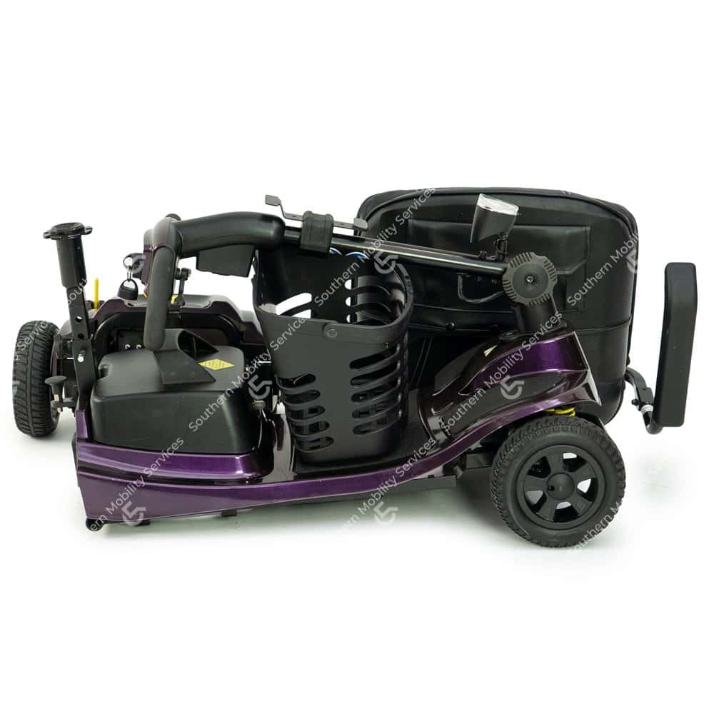 Used purple vouge portable mobility scooter dismantled