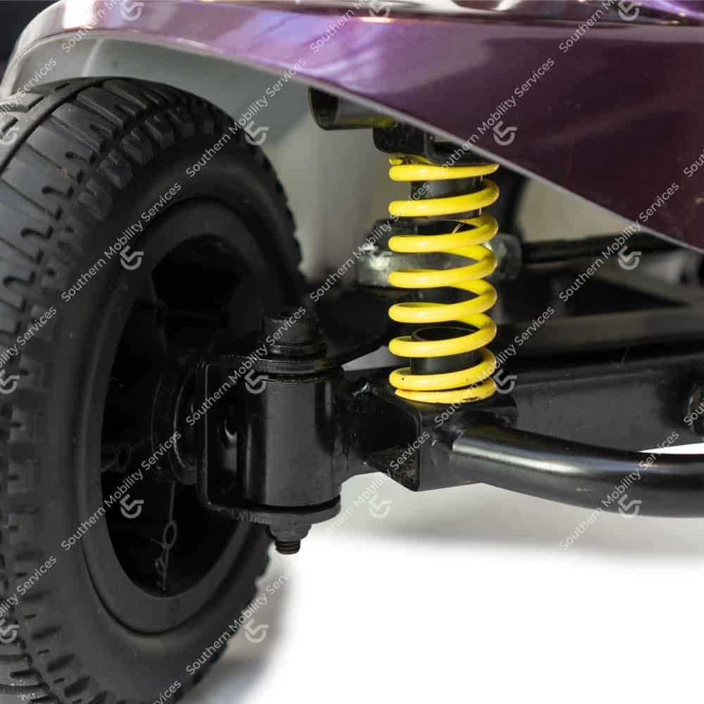 Used purple vouge portable mobility scooter suspension