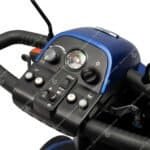 used blue pride colt delux mobility scooter tiller