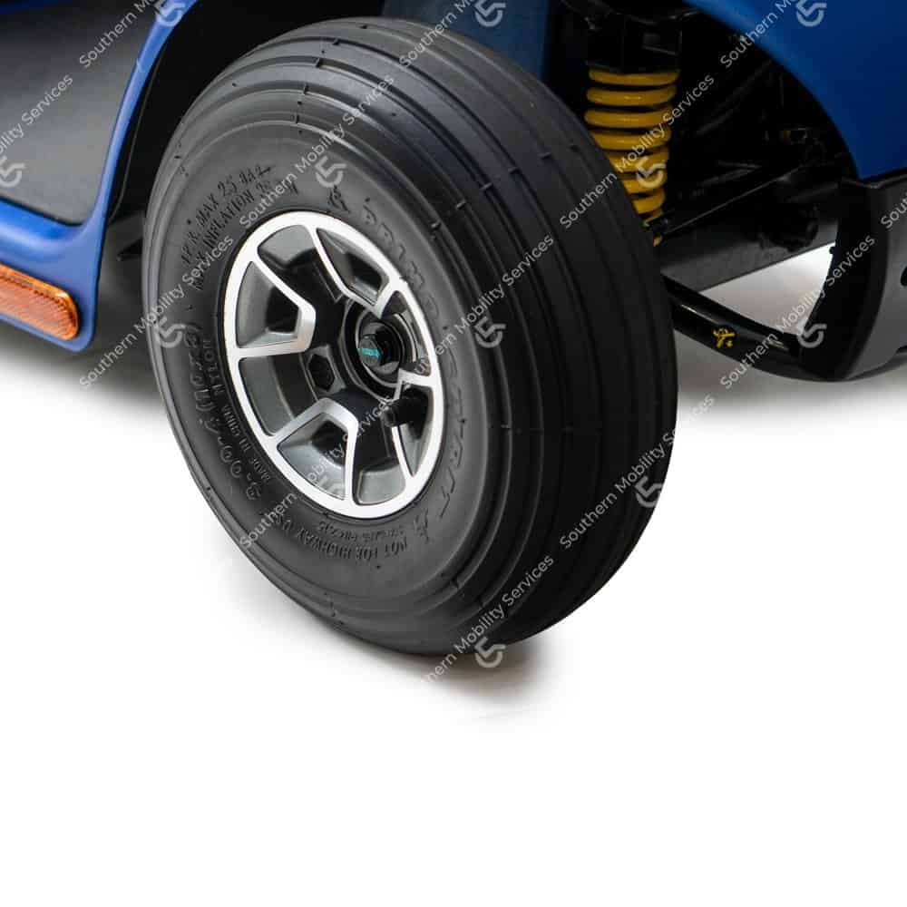 used blue pride colt delux mobility scooter wheel