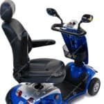 used kimco midi 8mph mobility scooter seat swivel