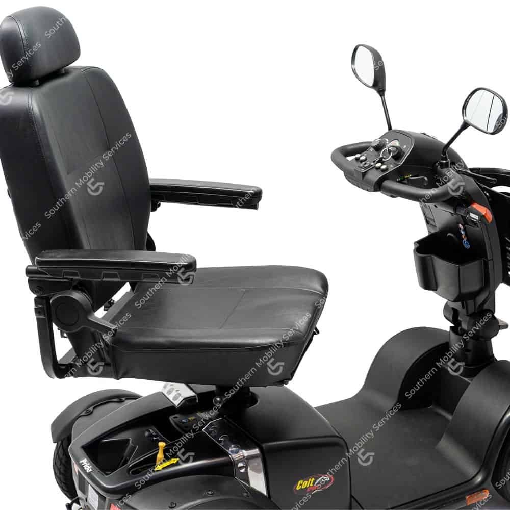 used pride colt sport 8mph mobility scooter swival seat