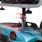 used teal airium portable mobility scooter lights