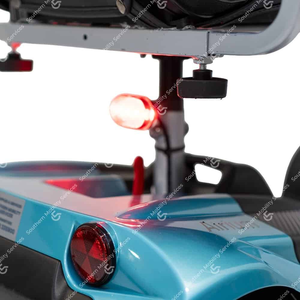 used teal airium portable mobility scooter lights