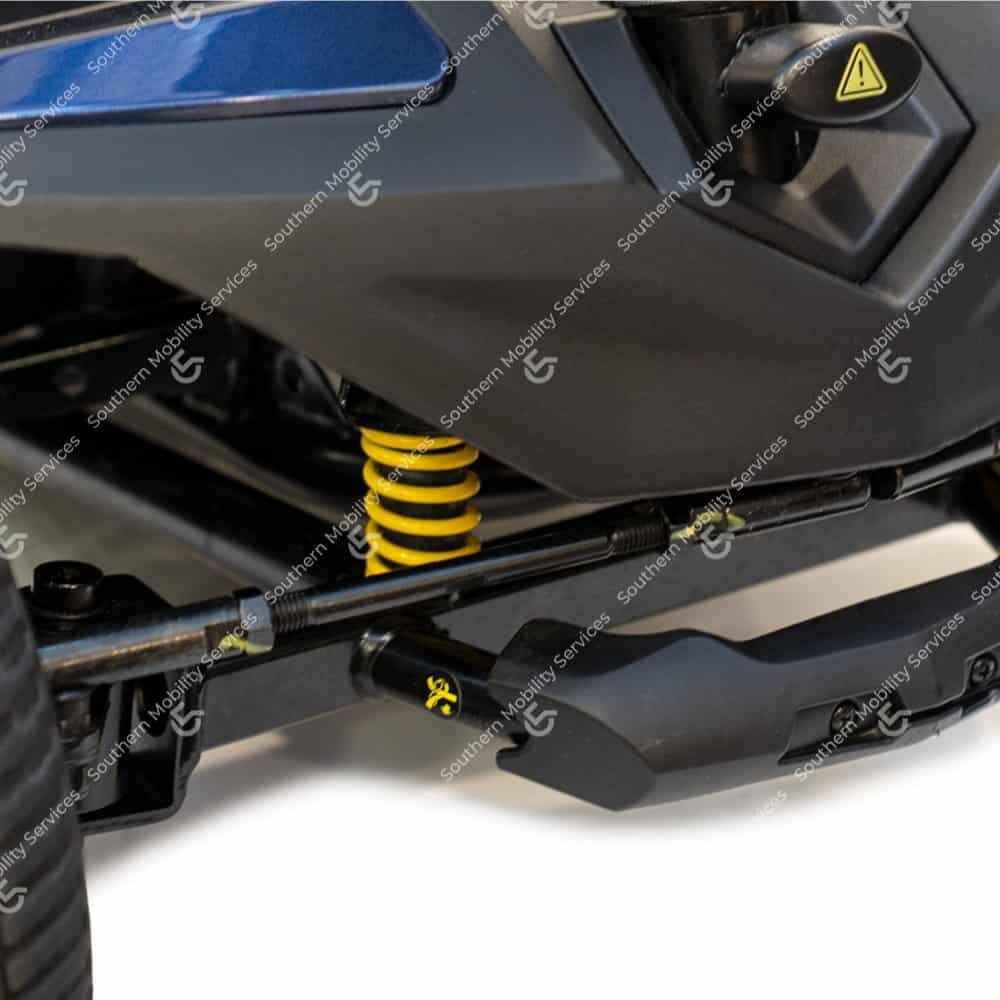 used blue pride apex portable mobility scooter suspension