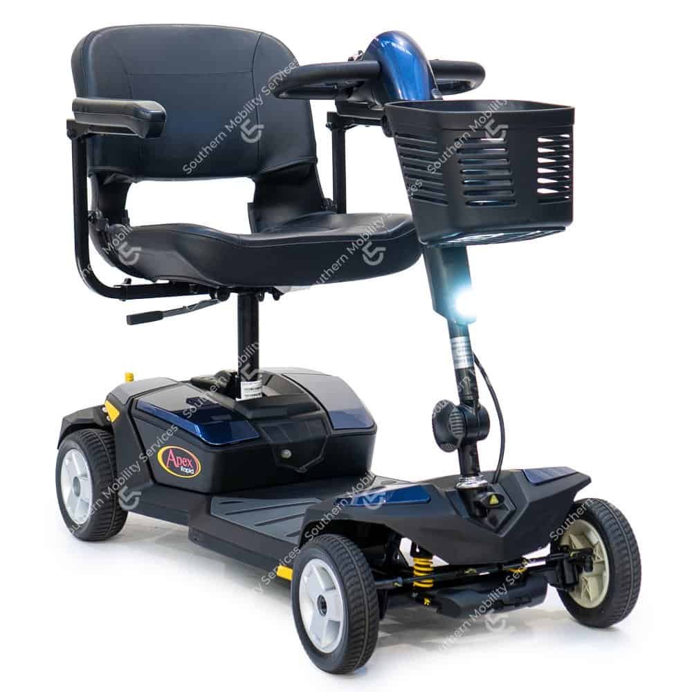 used blue pride apex portable mobility scooter